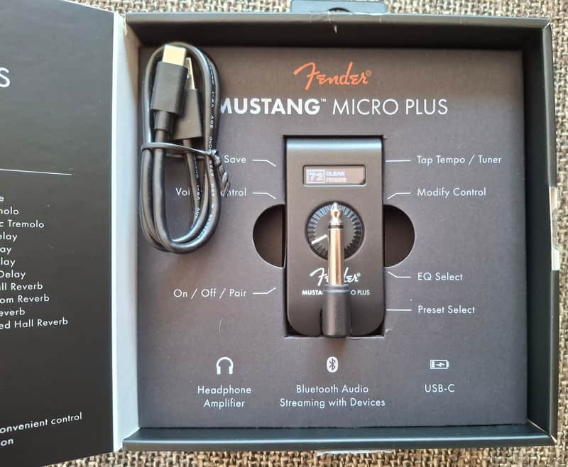 Fender Mustang Micro Plus Guitar Headphone Amp - mit Mangel image 1