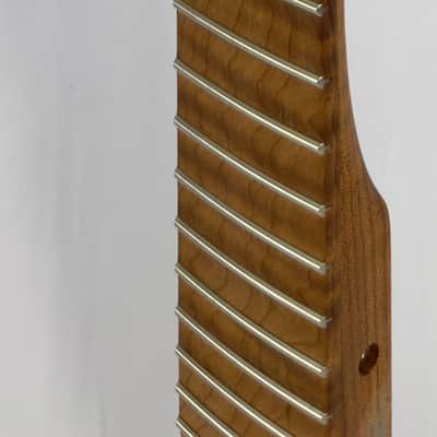 Warmoth Warhead Headstock Electric Guitar Neck 2025 - Roasted Flame Maple image 8