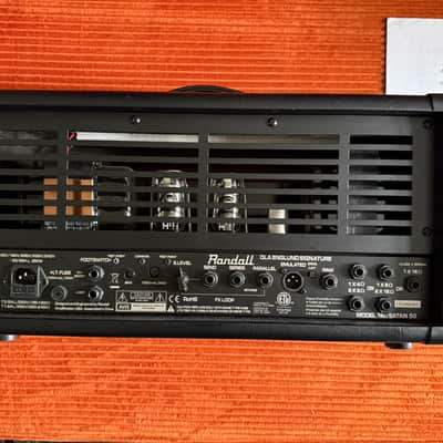 Randall Satan 50 Ola Englund Signature 2-Channel 50-Watt Tube Guitar Amp Head 2010s - Black image 3