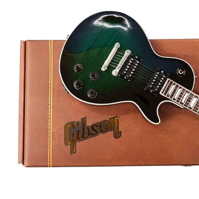 Axe Heaven Slash LP Standard Anaconda Burst Mini Guitar Replica image 5