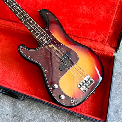 LEFTY! -Greco Brazen Picker P bass 1980 - Sunburst original vintage MIJ Matsumoku left handed precision LH image 2