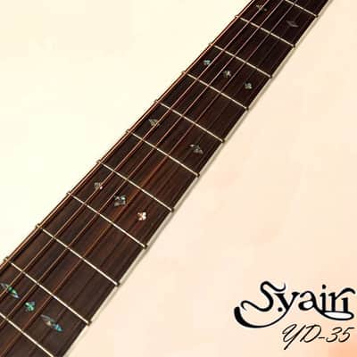 S.Yairi YD-35 Solid wood Sitka Spruce & Indian Rosewood Dreadnought acoustic guitar High-quality image 9