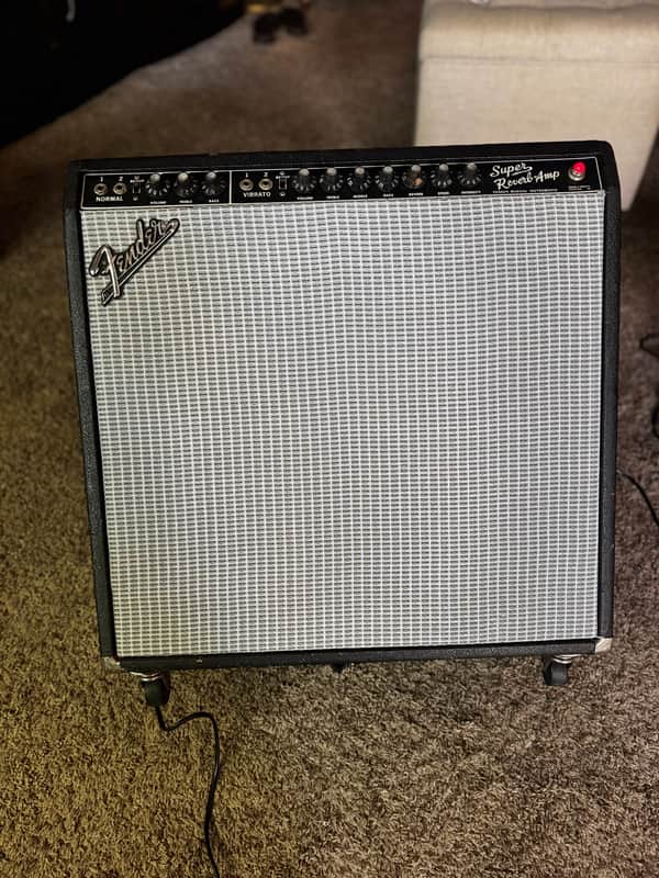 Vintage Fender Super Reverb  1965 - Black 2 Channel image 1