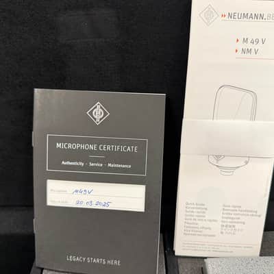 Neumann M 49 V Large Diaphragm Multipattern Tube Condenser Microphone 2022 - Present - Nickel image 3