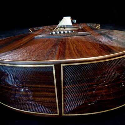 Blueberry Handmade Grand Concert Guitar - Balinese Rosewood Body image 5