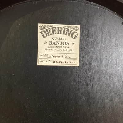 Deering B6 6 String Banjo 2012 Natural image 9