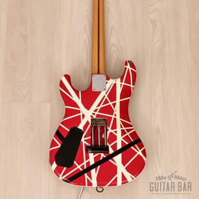 1990s ESP EVH Frankenstrat 5150 VH-250 Striped w/ Floyd Rose, Japan image 3
