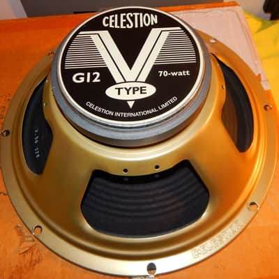 Celestion G12 V-Type 12" 70-Watt 16ohm Guitar Amp Speaker 2020s - White image 1