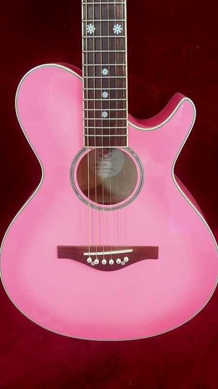 Daisy Rock 6260 Acoustic Guitar Pink 3/4 scale image 1