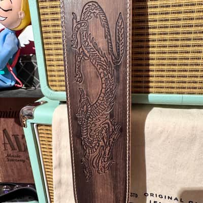 Blue Bell Straps ZOZO 73 ARTISAN Custom Shop for Al’s Music Factory  FADED BROWN image 12