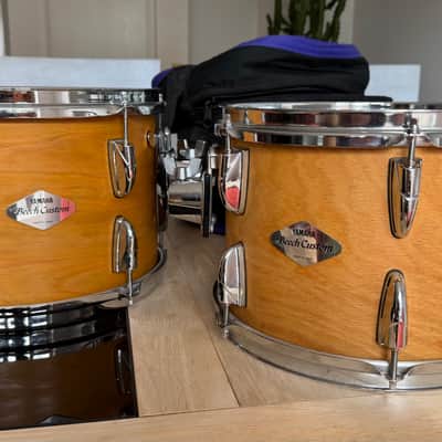 Yamaha Beech Custom 12”x 7&7/8” natural tom 1997 - Natural image 2