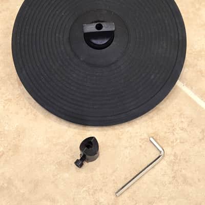 Lemon Cymbal Dual-Zone 9" Splash with TRS Cable, Mounting Kit, Accessories Lemon - black and chrome image 2