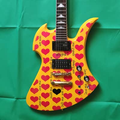 Fernandes / Burny MG-145S HY Yellow Heart Hide X Japan image 3