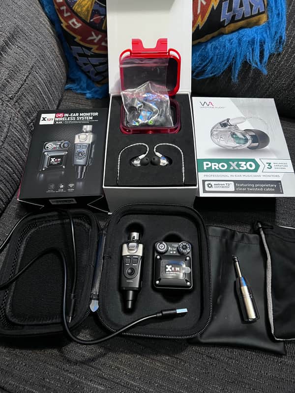 Xvive U45 Wireless In-Ear Monitor System  westone IEM 2019 - 2020 - Black image 1
