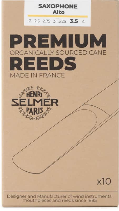 Selmer Paris Premium Alto Saxophone Reeds - 3.5  10-pack (2-pack) Bundle image 1