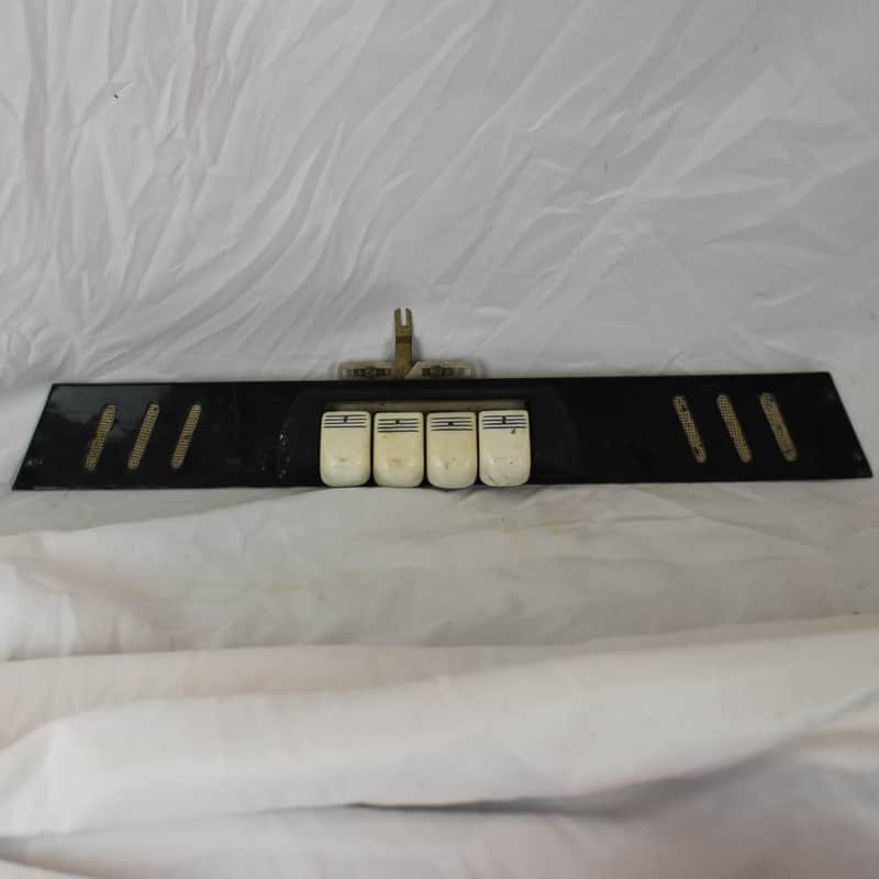 Italian Accordion Part - 4 White Register Switches With Cover 15.75" x 2" image 1