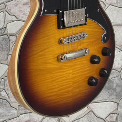 D’Angelico Deluxe Brighton in Vintage Sunburst with Hard Case image 2