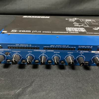 Samson S-Com Plus S Class Stereo Compressor/Limiter 2010s - Blue - With Box image 6