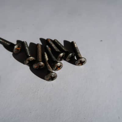 Eight Fender  Stratocaster pickup & Switch Screws relic aged  50's  '60's 71 RI Strat 62 58 image 1