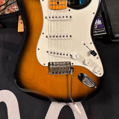 1996 Fender 50th Anniversary American Series Stratocaster, Maple Fretboard - Tobacoburst - Screenused Prop! image 4