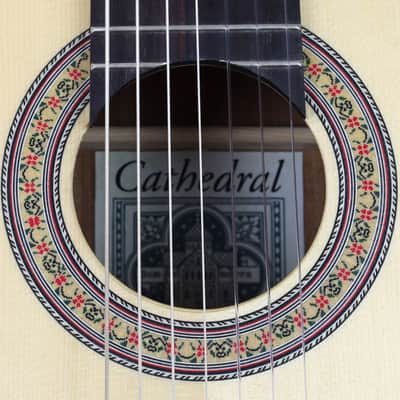NEW Cathedral Model 107CEL SP 7-String Classical Harp Guitar w/Spruce Top, Pickup, Cutaway, Sound Port, w/SoftCase image 17