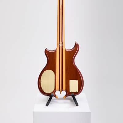 Alembic Custom Fretless 5 String Bass, Omega Heart & LEDs image 6