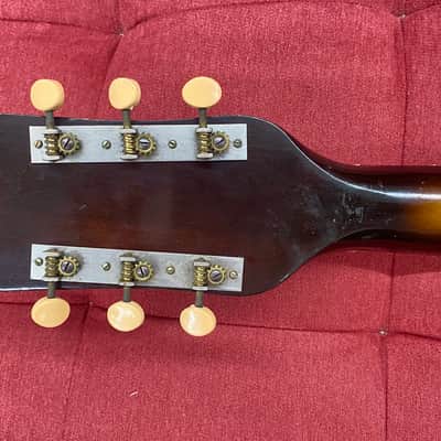 Silvertone H708 by Harmony Acoustic Archtop Guitar 1947 - Sunburst image 19