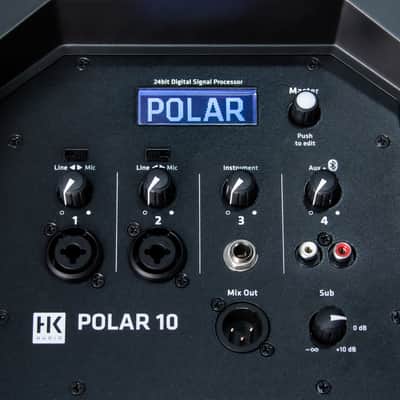 HK Audio HK-POLAR-10 Polar Series 2000-Watt 10-In Powered Column PA 4-Ch 3 Mode DSP EQ BT5 image 12