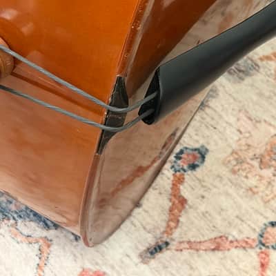 Vintage Reghin Romania 3/4 Upright Bass c. 1950s, Well Set Up + Bag/Pickup/Stand image 10