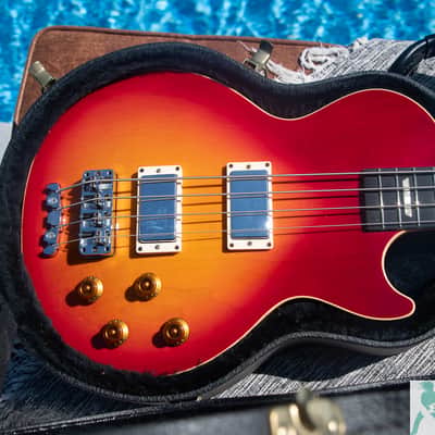 1997 Gibson Les Paul Standard Bass - Cherry Sunburst - Ebony FB - Pro Set Up w Perfect Frets/Action/Intonation - Demo Video! image 6