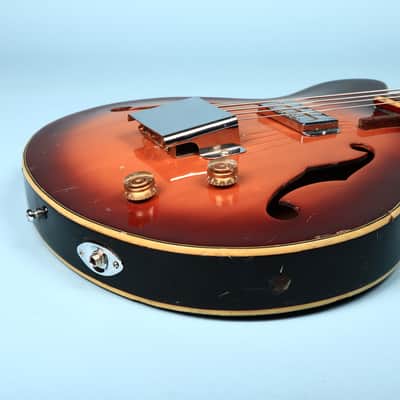 Vintage 1960's Bruno Royal Artist Hollow Body Bass Guitar image 9