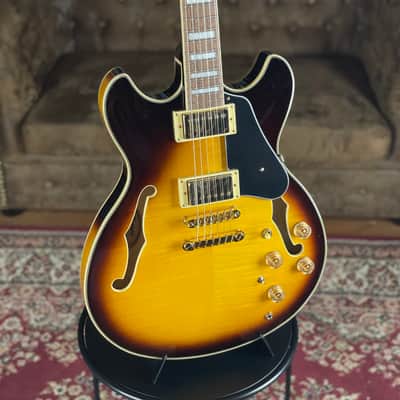 Ibanez JSM10EM-TTB John Scofield Signature Two-tone Burst - NEW image 1