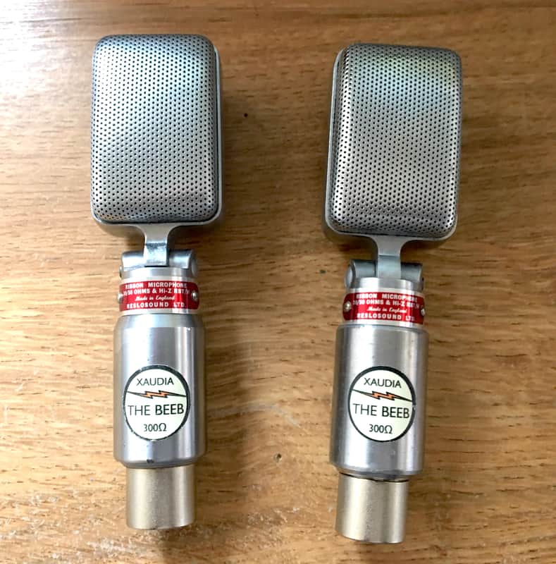 Reslo/Xaudia 'The Beeb' vintage ribbon microphones (pair) 1960's image 1