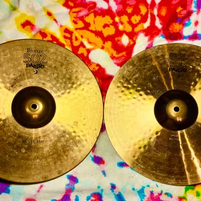 Paiste 14” Bronze 502 Hihat Pair image 1