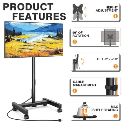 Mobile Studio Rack Cart w/ Power Outlets, Adjustable Shelves & Rolling Stand — Producer & Recording Workstation image 3