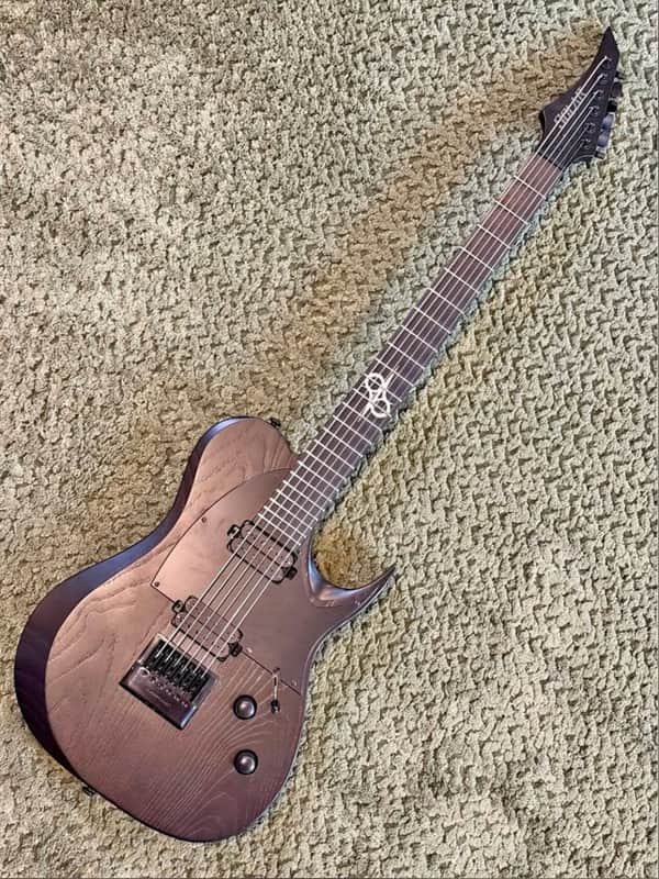 Solar Guitars 2022 Solar T1.6 BOP 27+ w/ Evertune Bridge - Black Open Pore image 1