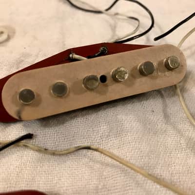 1982 Fender Red Bobbin 57/62 Stratocaster Pickup Set Vintage image 11
