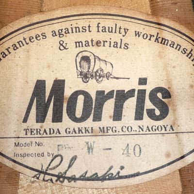 Morris W40 Brazilian Rosewood Jacaranda 1970's Natural Terada image 2
