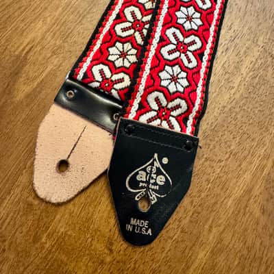 1960s Ace Vintage Bohemian Hippie Floral Guitar Strap image 2