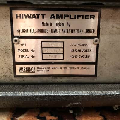 Vintage 1969 Hiwatt PA 200 DR203 Custom Built 6L6 Valve Amplifier Head image 8