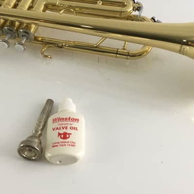 Vintage E.M Winston Brass Trumpet 475LTH Rare Original Band Brass Instrument Boston Massachusetts image 7