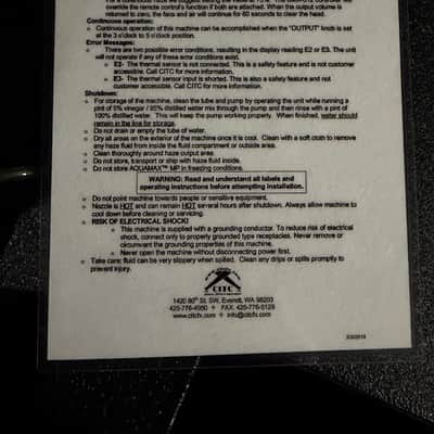 CITC AquaMax Organic Water Based Haze Machine image 13