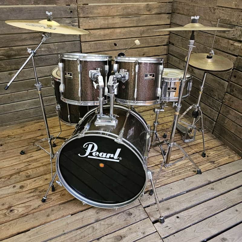 Drum Kit Pearl Export Vintage, Bronze Sparkle USED! RKEBS130826 image 1