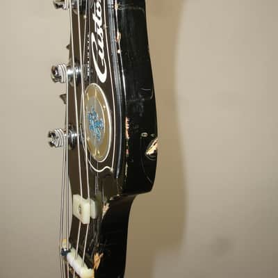 Vintage 1968 Custom Kraft Bone Buzzer 4-String Hollow-Body Electric Bass Guitar, Sunburst w/ Case image 14