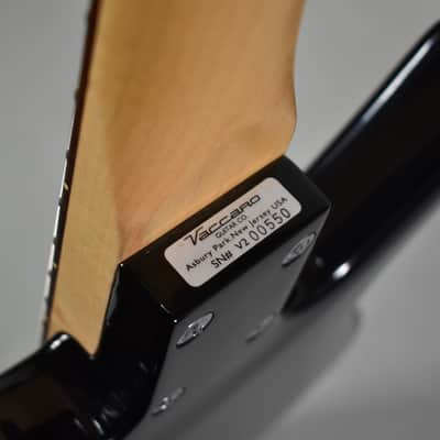 1990s Vaccaro V2 Bass Black Finish Left-Handed Electric Bass image 14