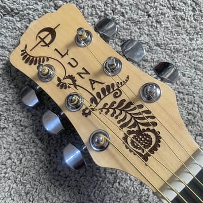 Luna Phoenix 40 Inch Acoustic Guitar, Spruce Top, Mahogany Body, Pau Ferro Fingerboard image 10