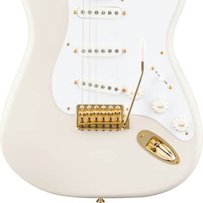 Fender Limited Edition Vintera II 50s Stratocaster Gold MN WBL - White Blonde image 3