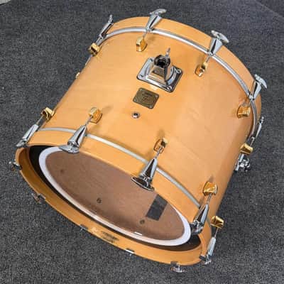 Used Yamaha Maple Custom Drum Set Natural Gloss w/Gold Hardware MIJ - Very Good image 11