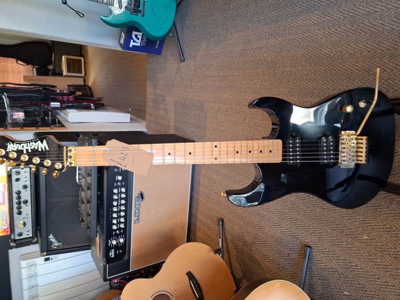 Washburn “SS40” Steve Stevens 1990s Black | Reverb