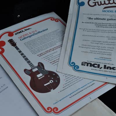 MCI Guitorgan B-35 1978 Cherry - Guitar Organ (Vox, Aria, Farfisa) image 15
